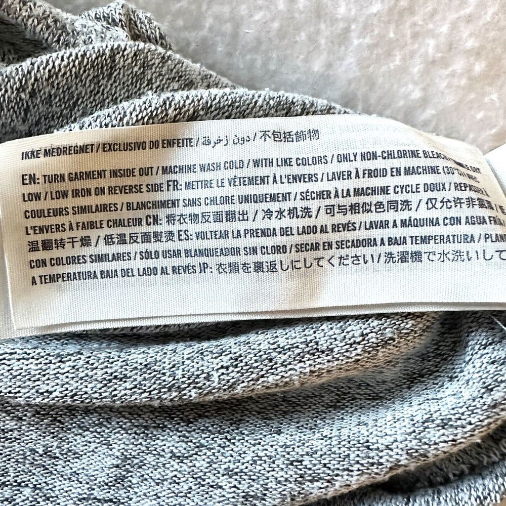 ABERCROMBIE Kids Girls 15/16 MOOSE Cold Shoulder Sequin Heather Gray Top Shirt‎ - Picture 7 of 8